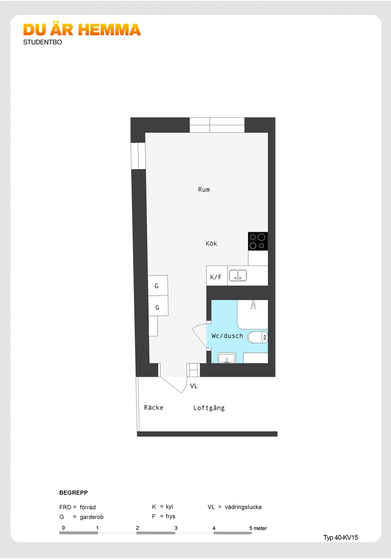 Floor plan for Kvarngatan 3 A