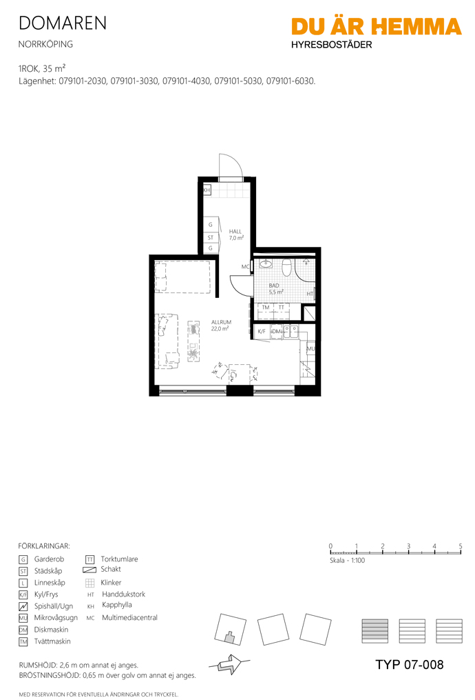Planritning för Ektorpsgatan 6