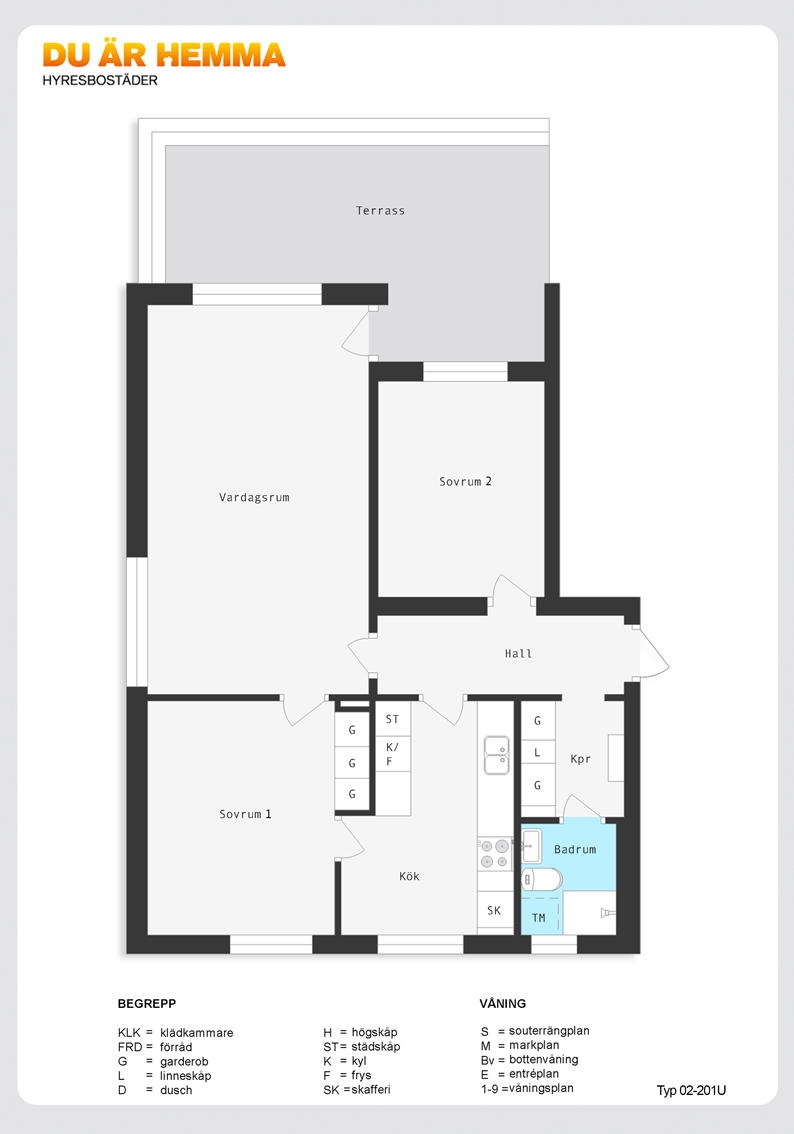 Planritning för Ljuragatan 89