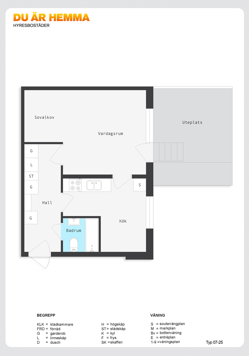 Planritning för Hammargatan 25