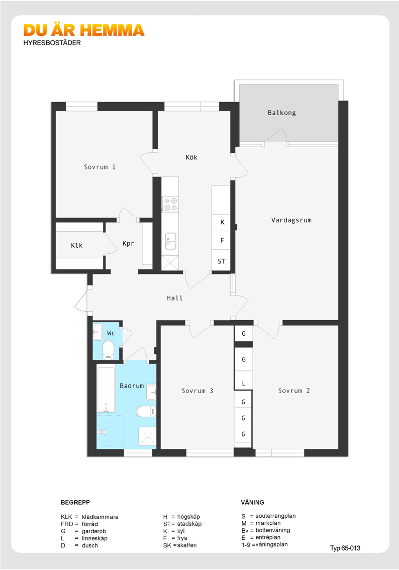 Planritning för Sågvägen 7 B