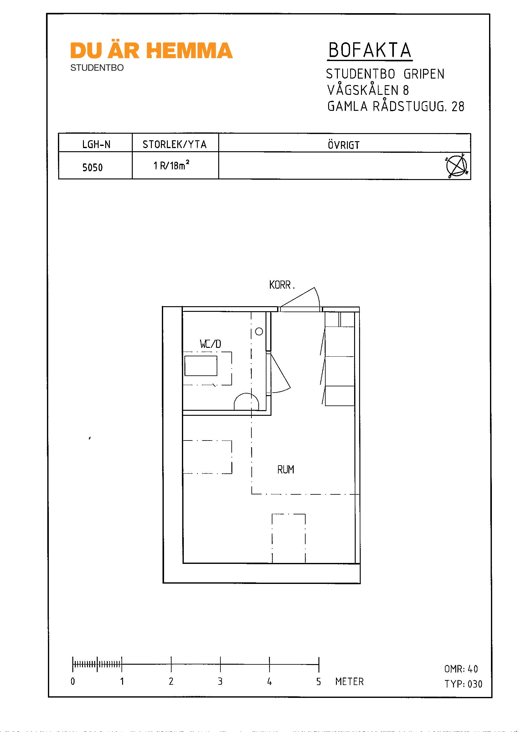 Floor plan for Gamla Rådstugugatan 28