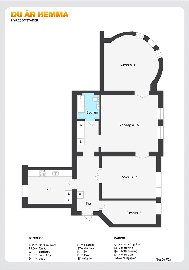 Planritning för Fleminggatan 14 A