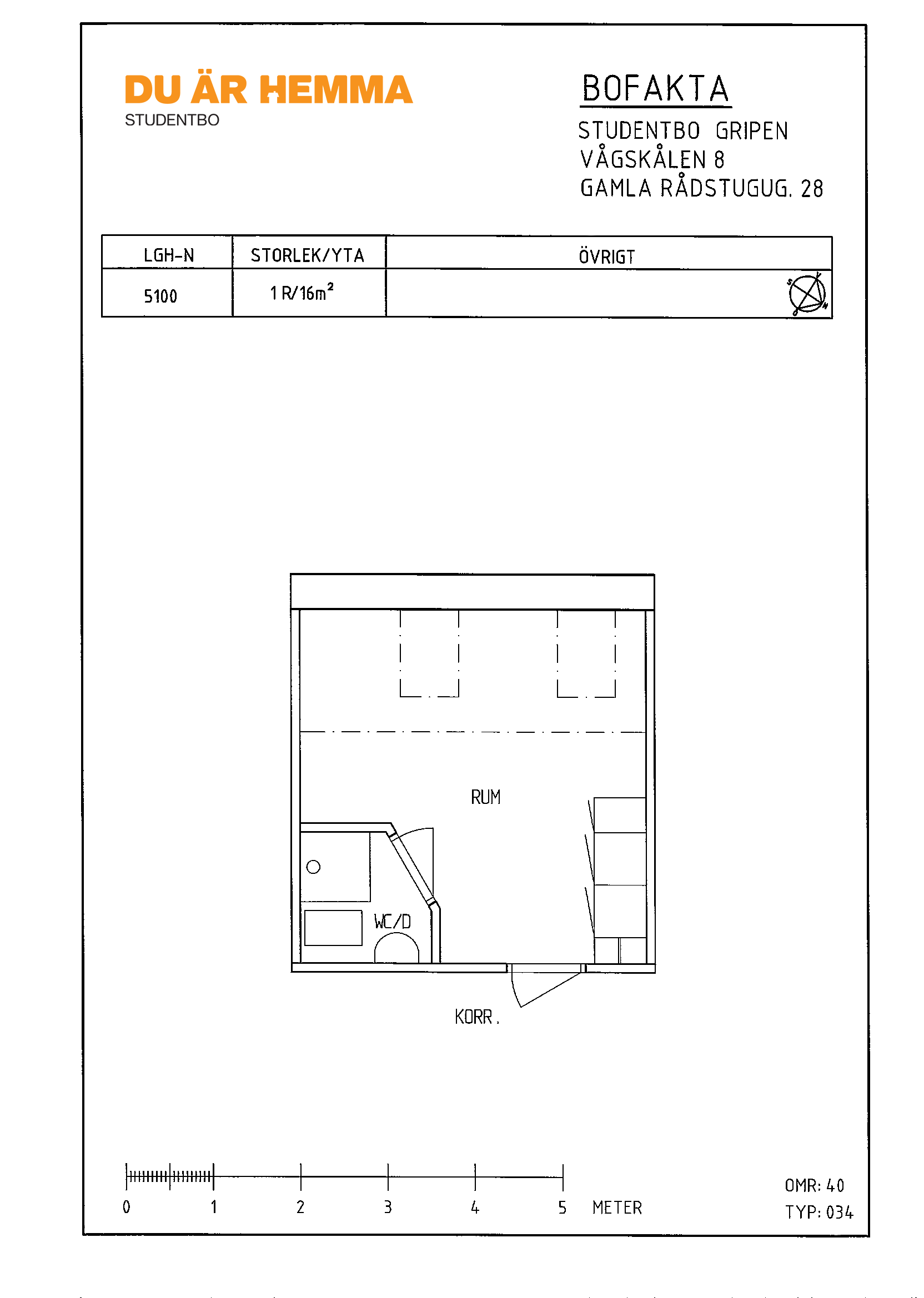 Floor plan for Gamla Rådstugugatan 28