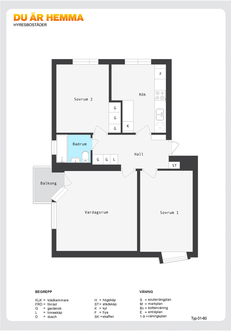 Planritning för Albrektsvägen 131 B