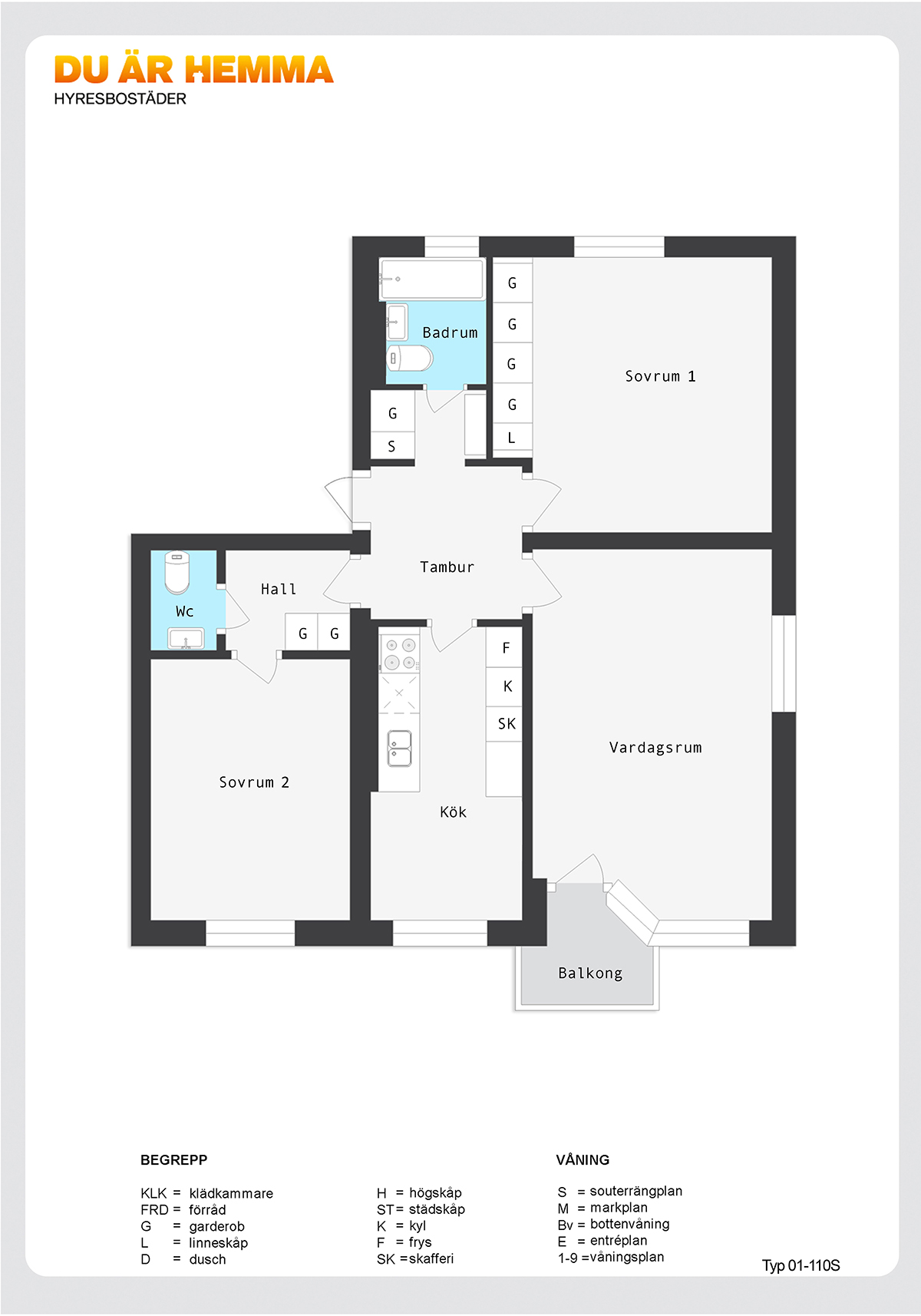 Planritning för Klingsbergsgatan 40 B