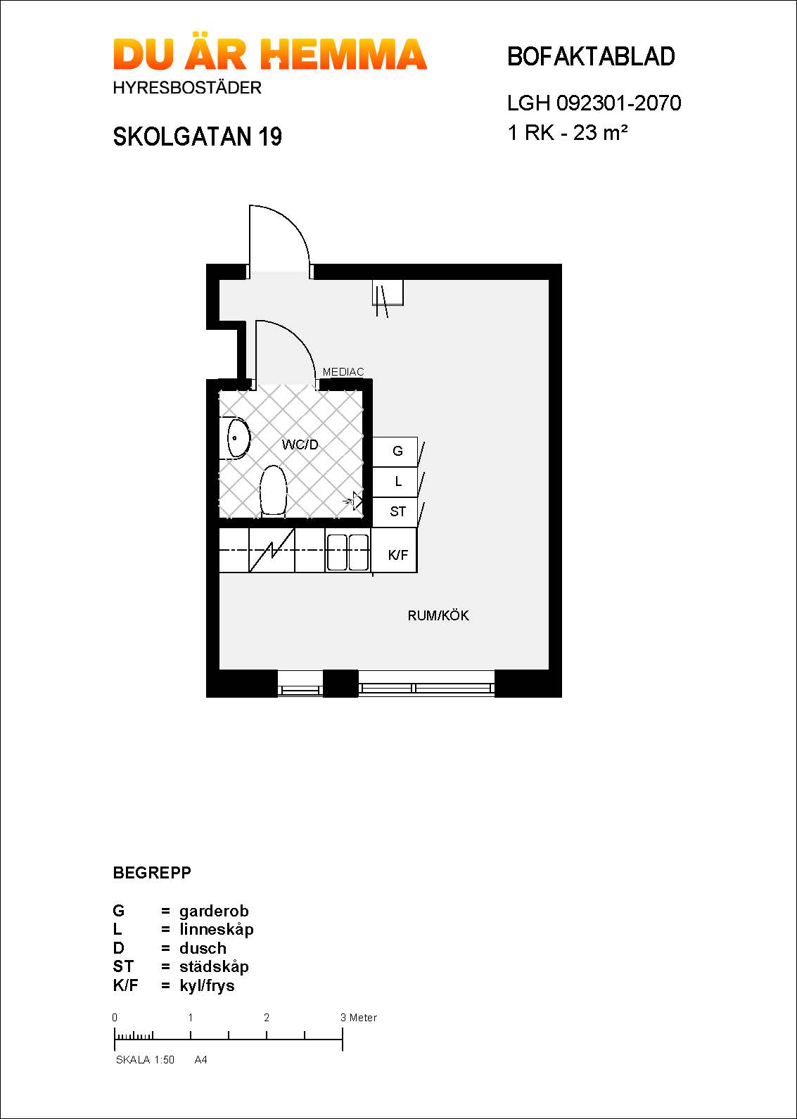 Planritning för Skolgatan 19