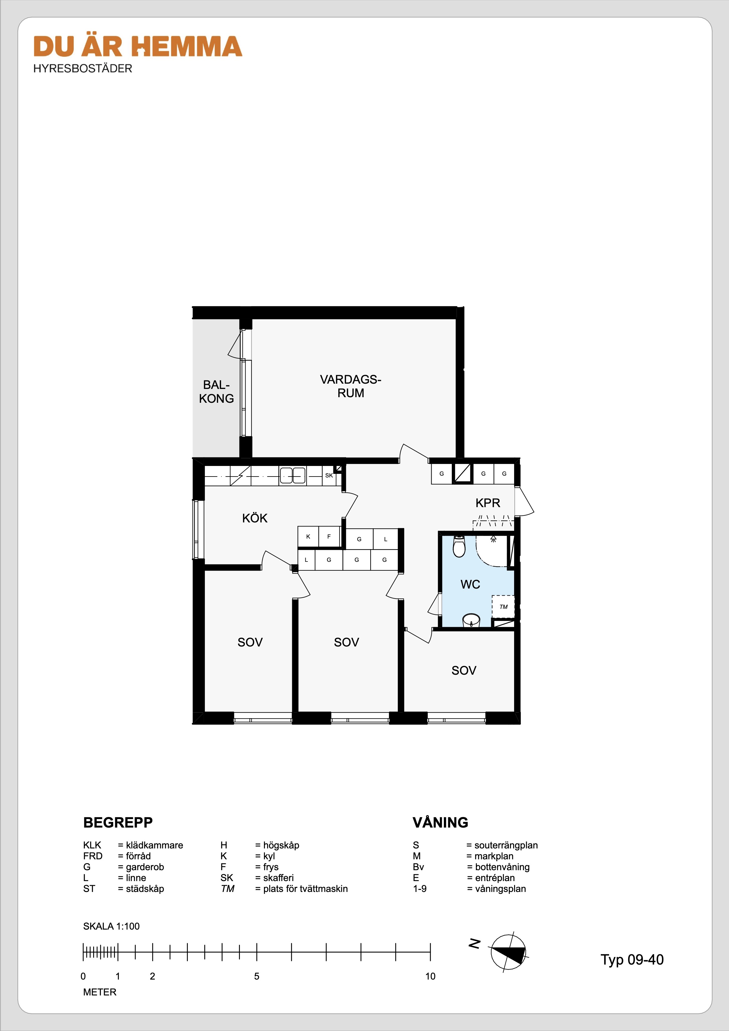 Planritning för Kristinagatan 29