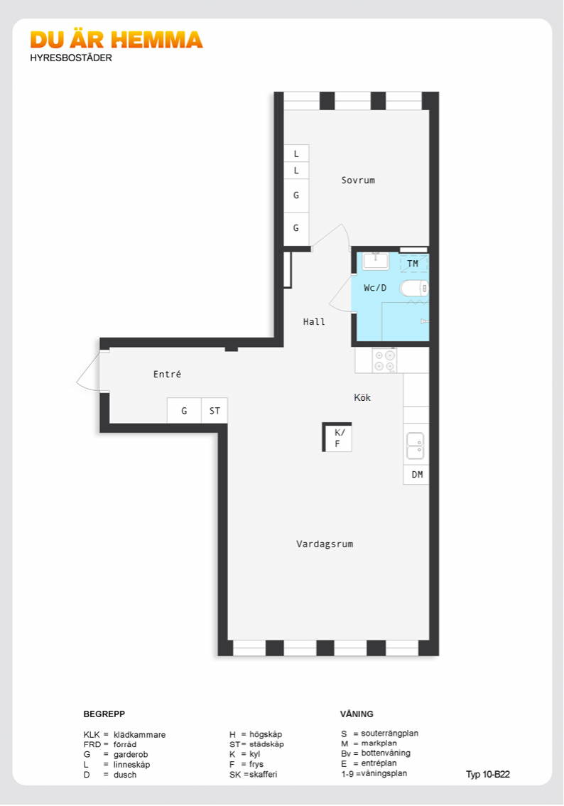 Planritning för Bryggaregatan 2