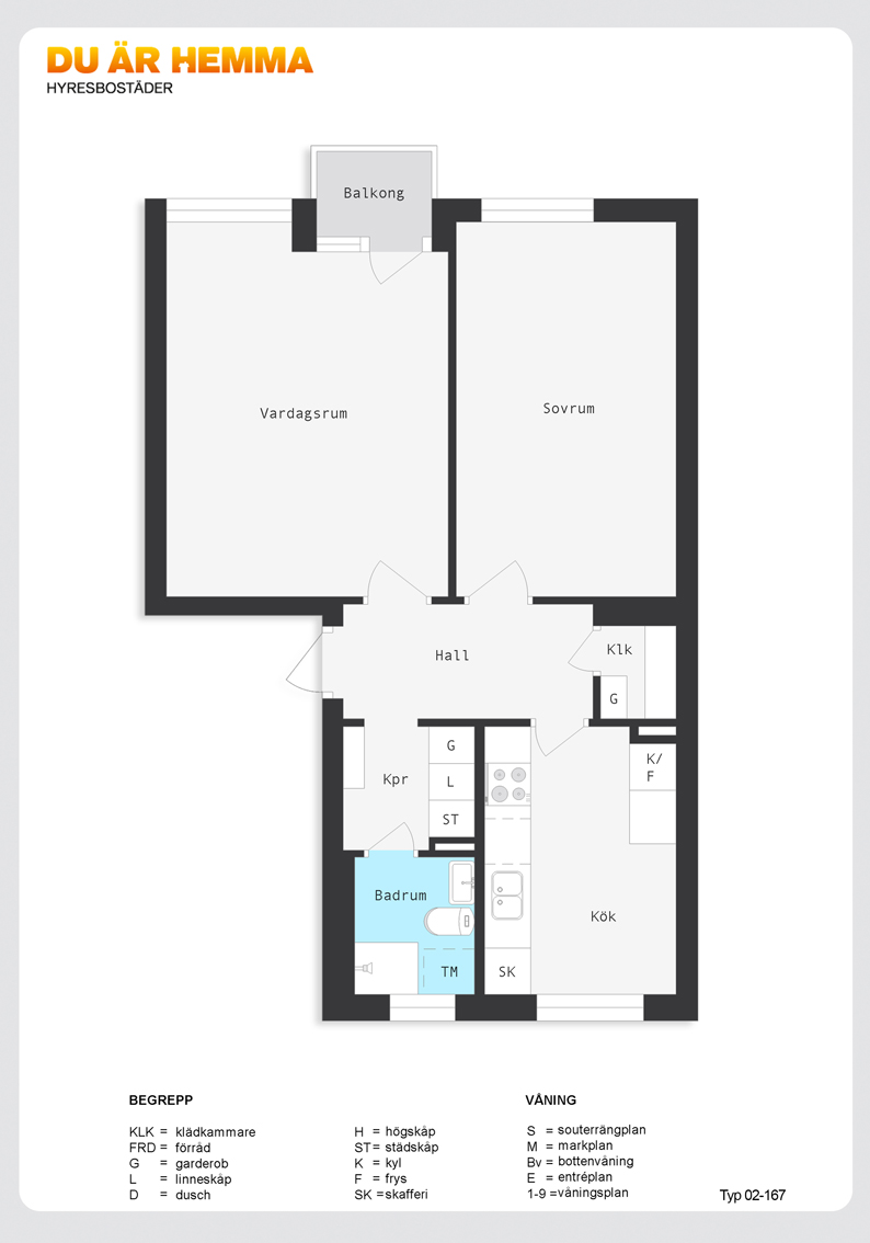 Planritning för Ljuragatan 175