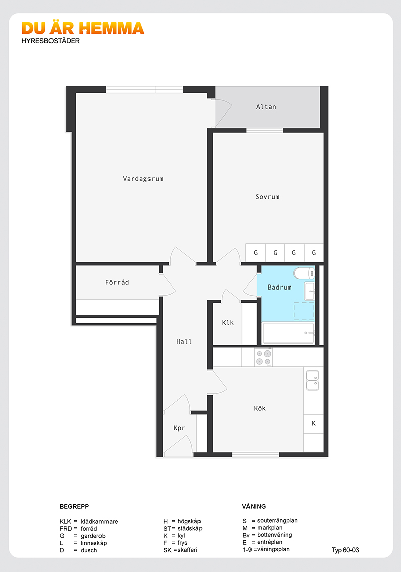 Planritning för Sjöviksvägen 48 H