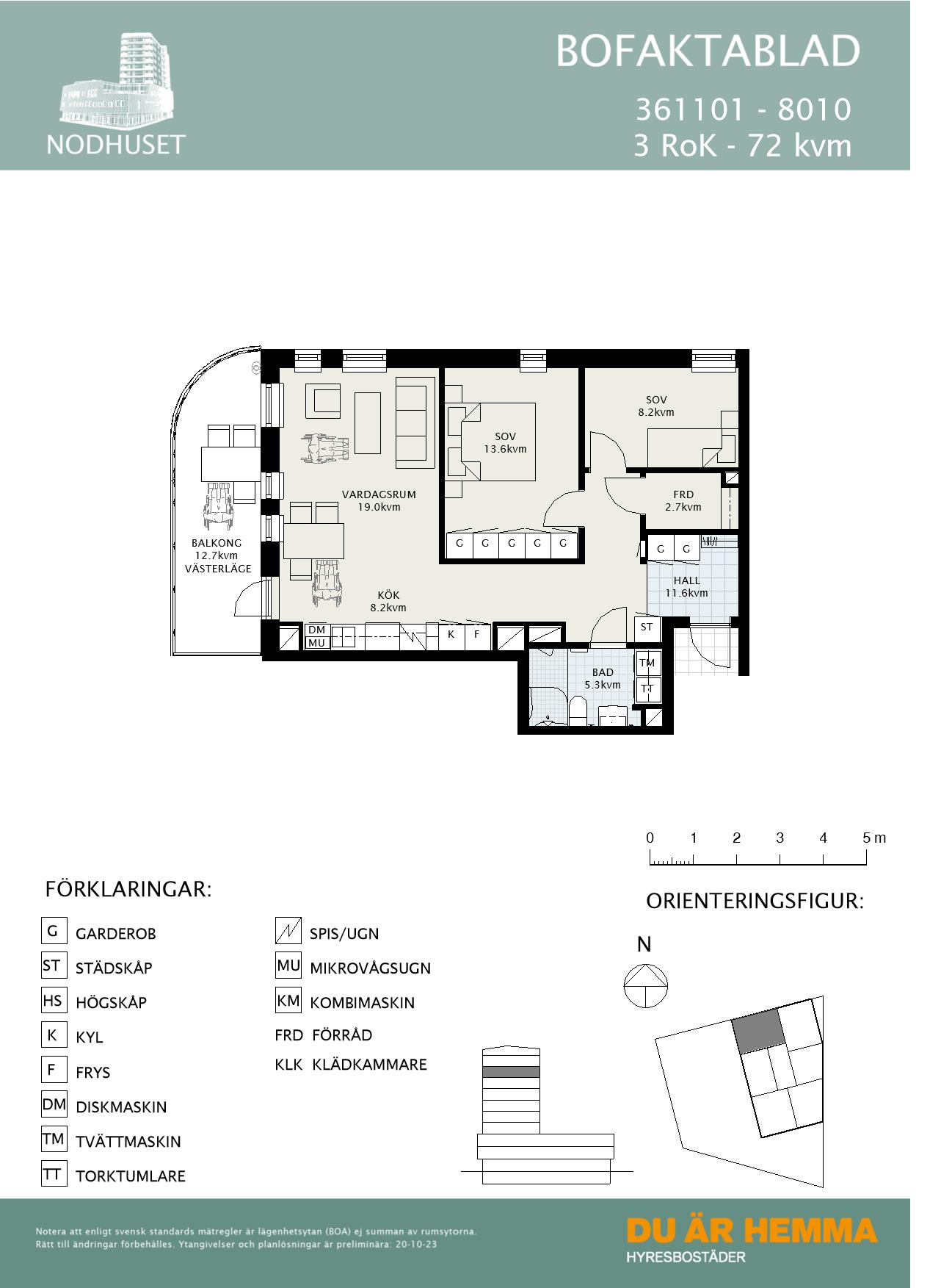Planritning för Sandbyhovsgatan 1
