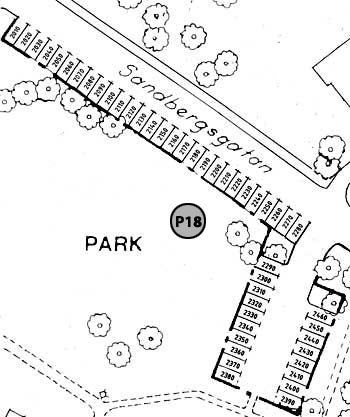 Planritning för Sandbergsgatan