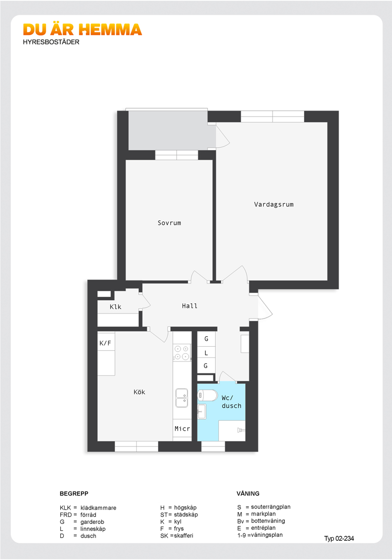 Planritning för Ljuragatan 45