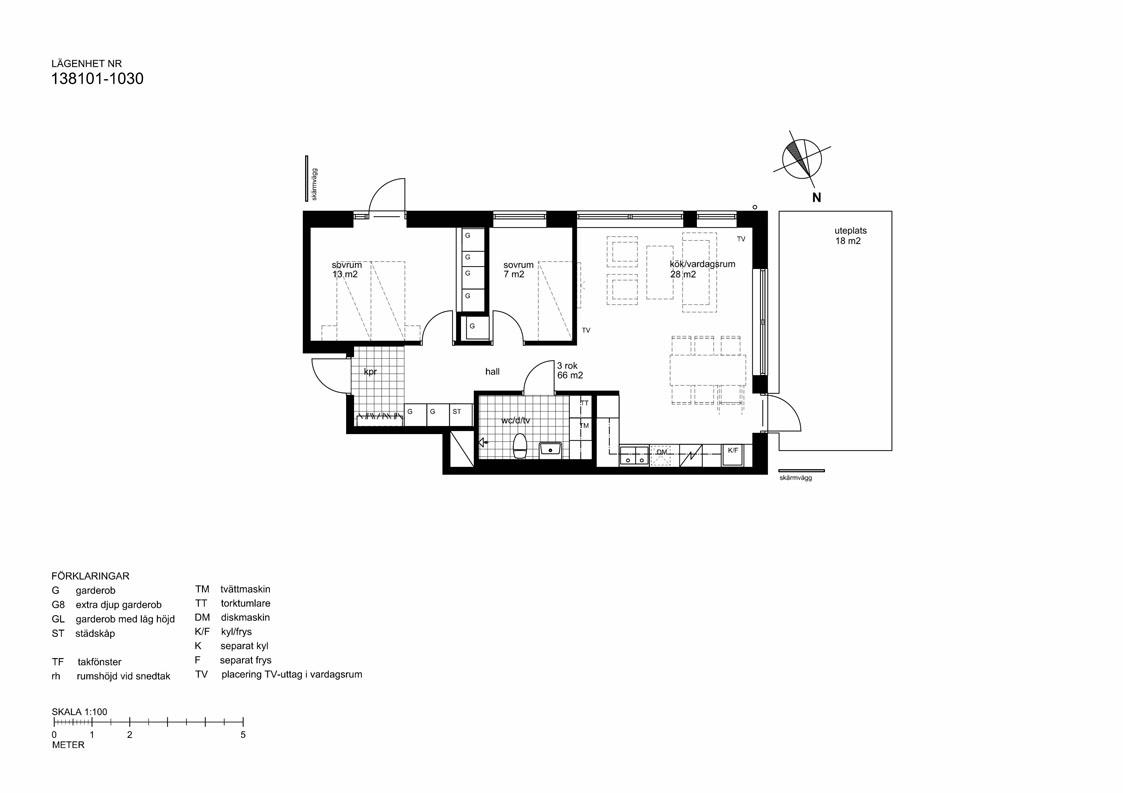 Planritning för Oskarsgatan 27