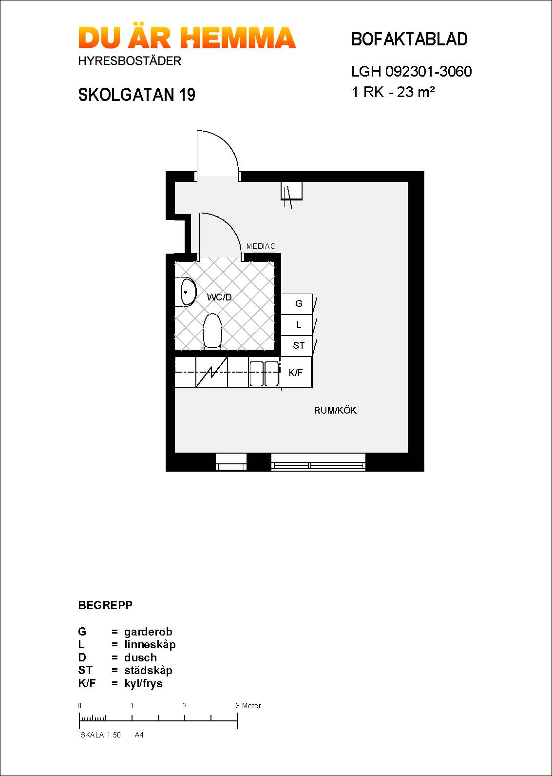 Planritning för Skolgatan 19