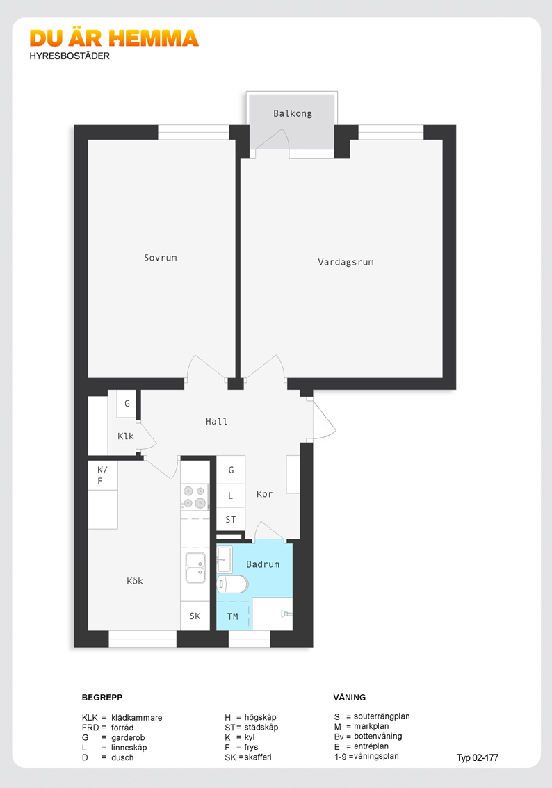 Planritning för Ljuragatan 181