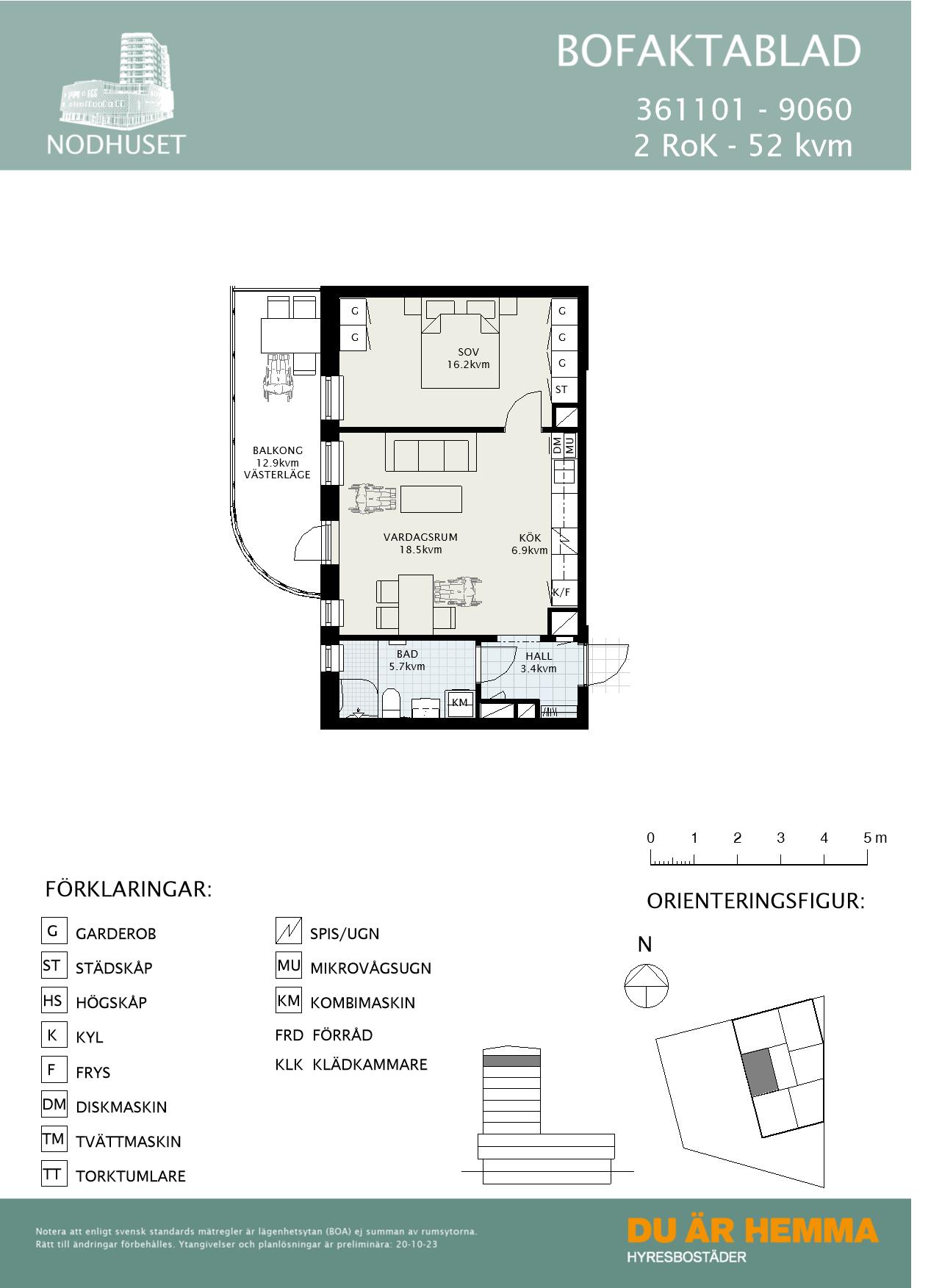 Planritning för Sandbyhovsgatan 1