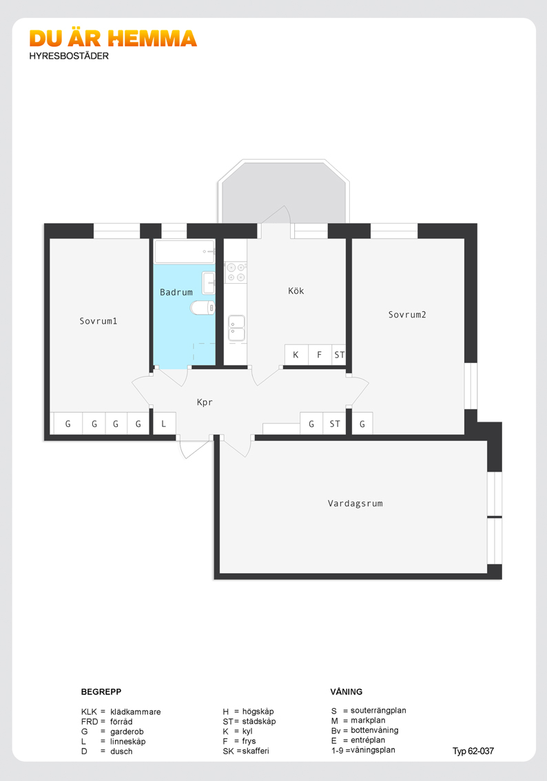 Planritning för Krusenhofsvägen 9