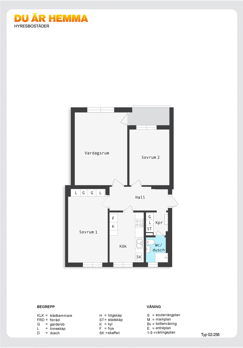 Planritning för Ljuragatan 49