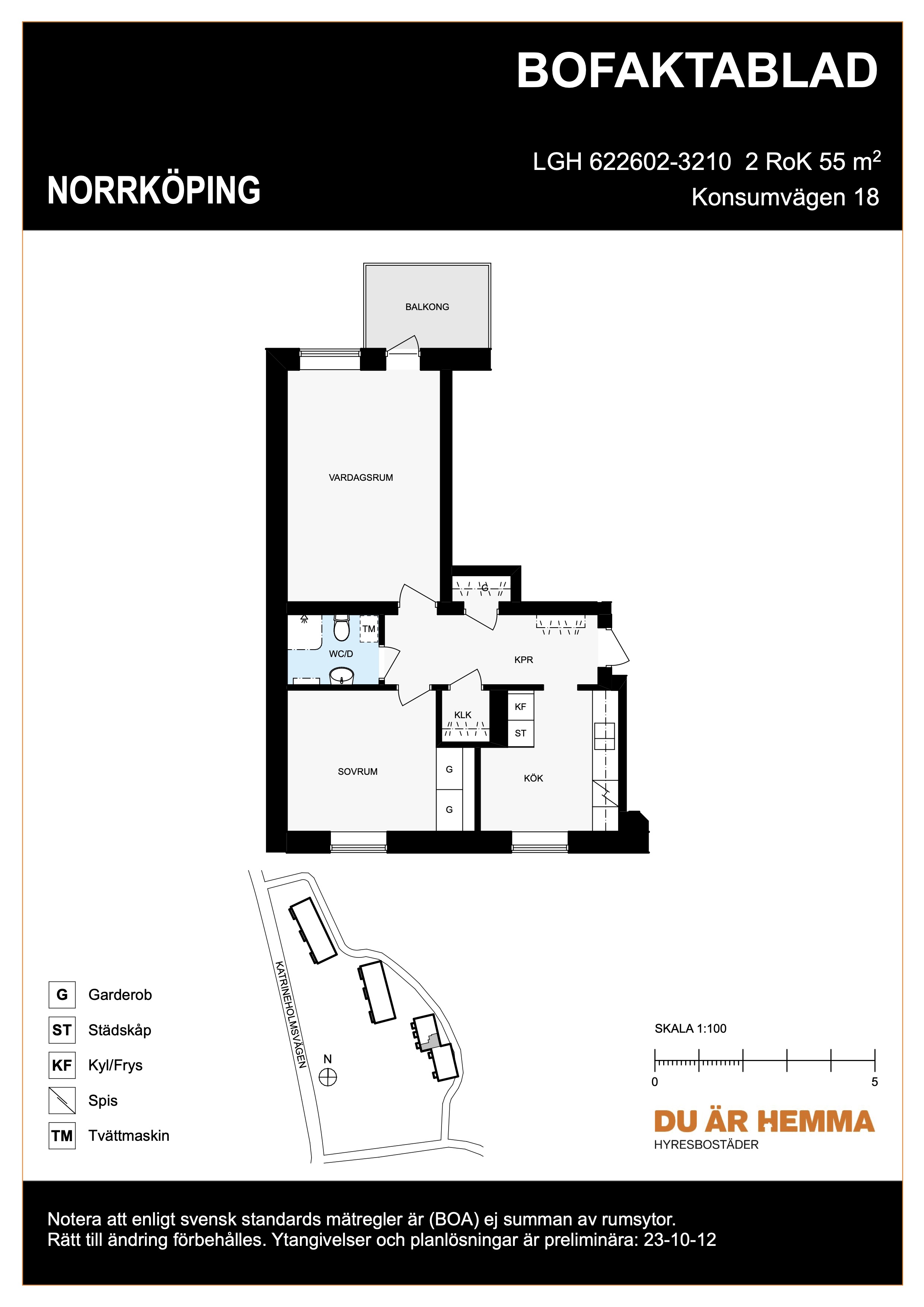 Planritning för Konsumvägen 18