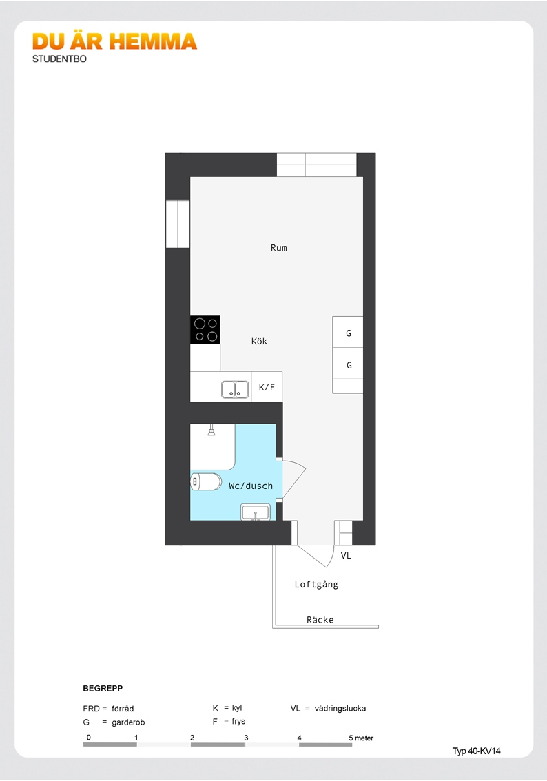 Floor plan for Kvarngatan 3 A