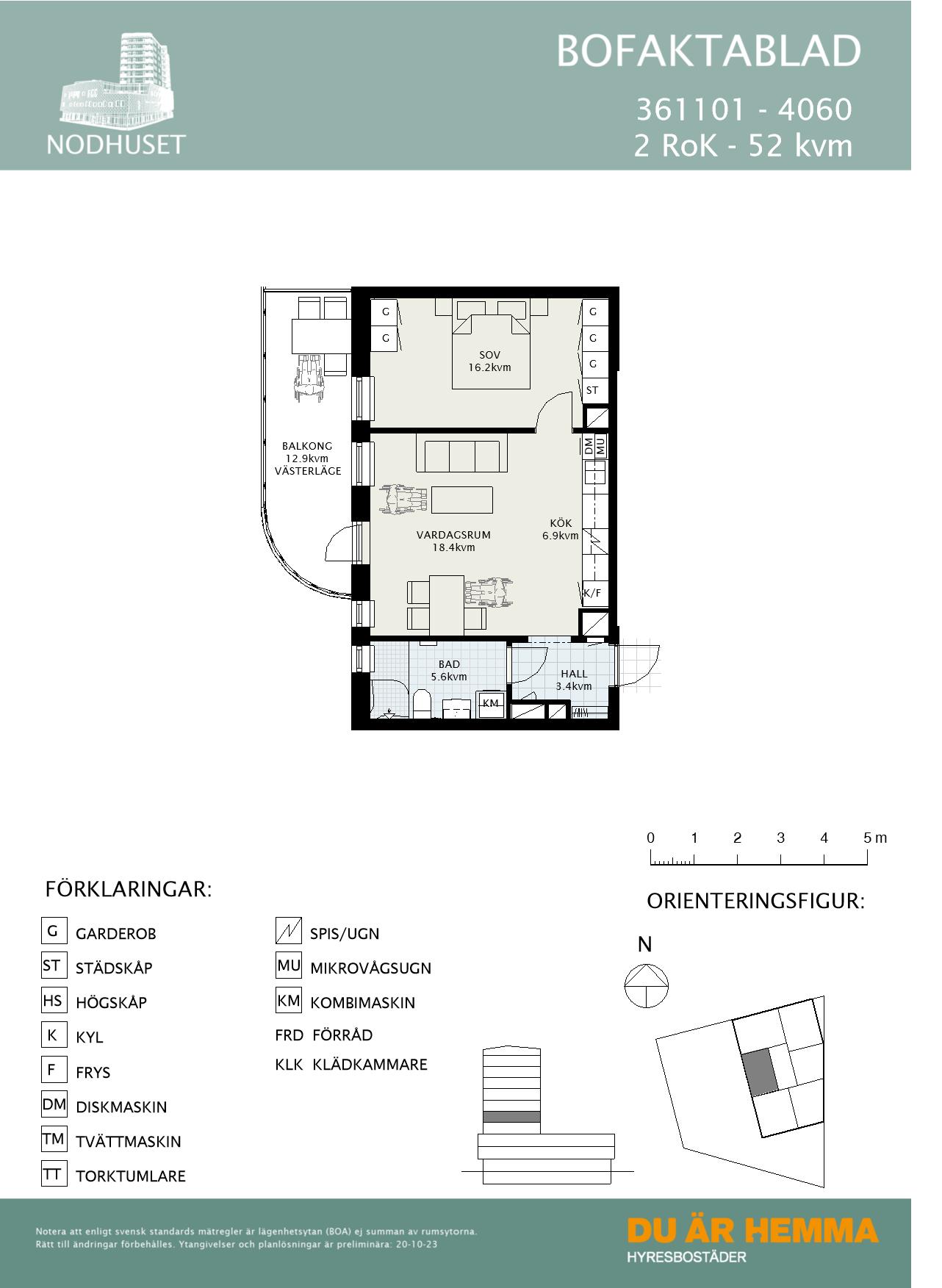 Planritning för Sandbyhovsgatan 1