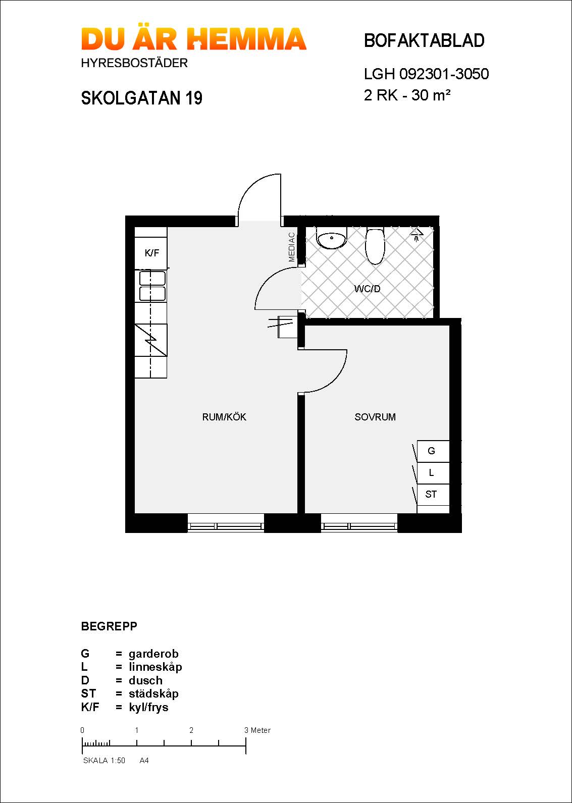 Planritning för Skolgatan 19