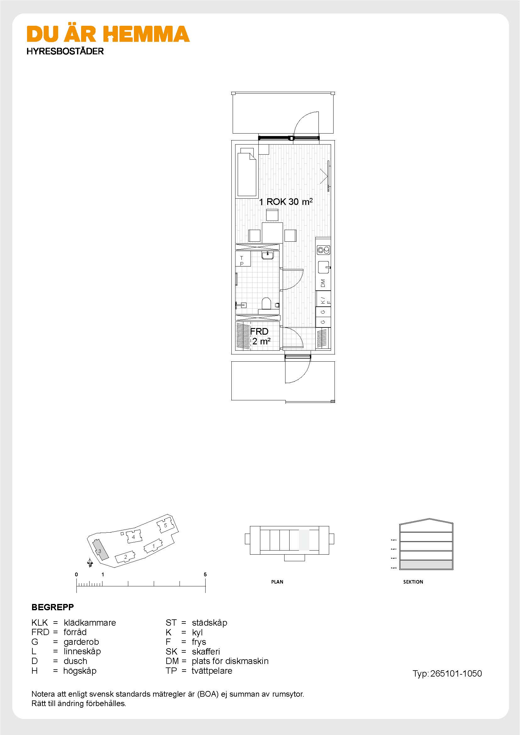 Planritning för Karin Swanströms gata 2 