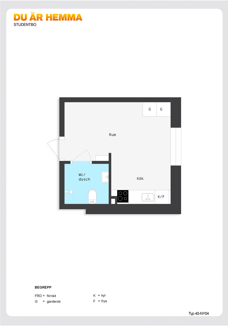Floor plan for Nygatan 61  