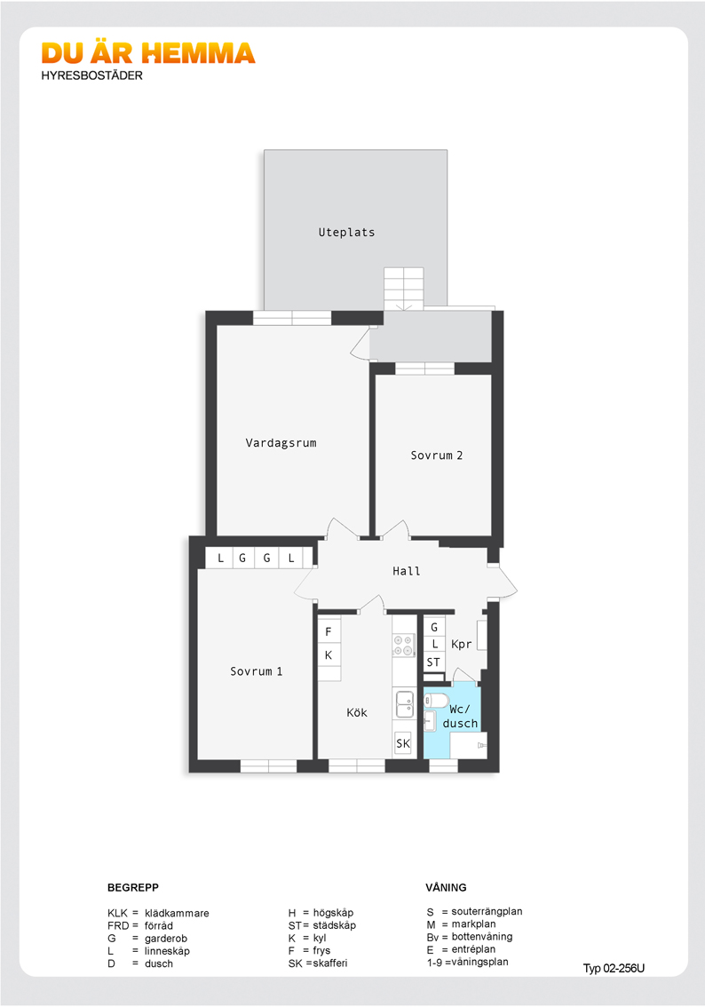 Planritning för Ljuragatan 49