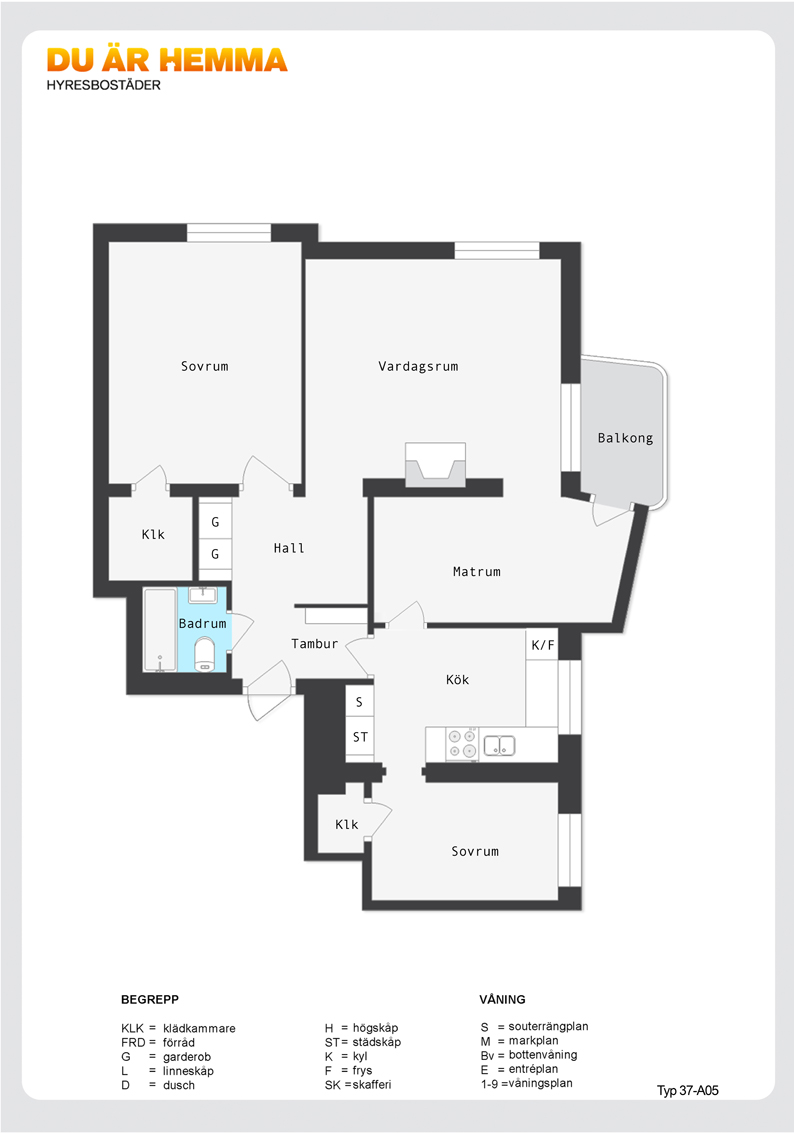 Planritning för Apelgatan 8