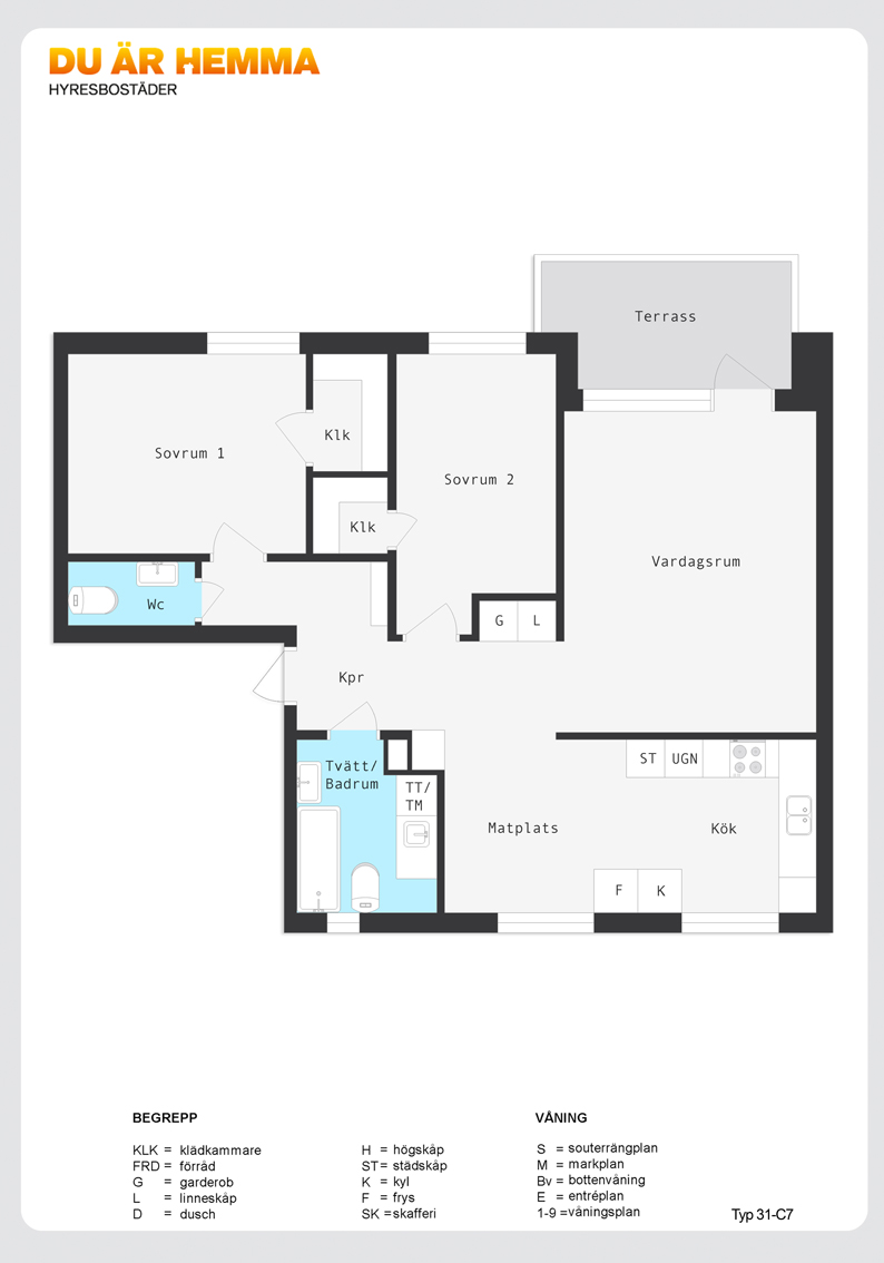 Planritning för Dagsbergsvägen 132