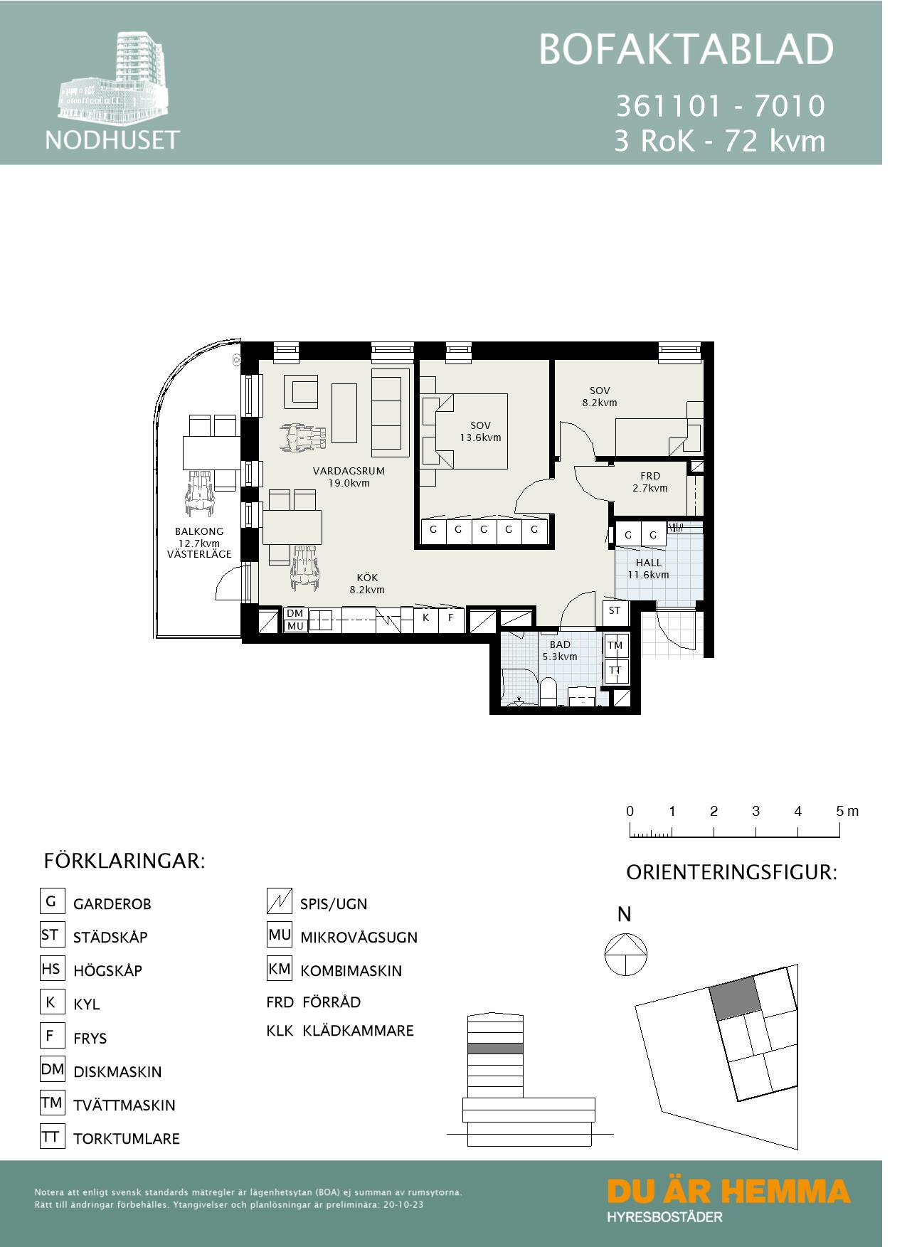 Planritning för Sandbyhovsgatan 1
