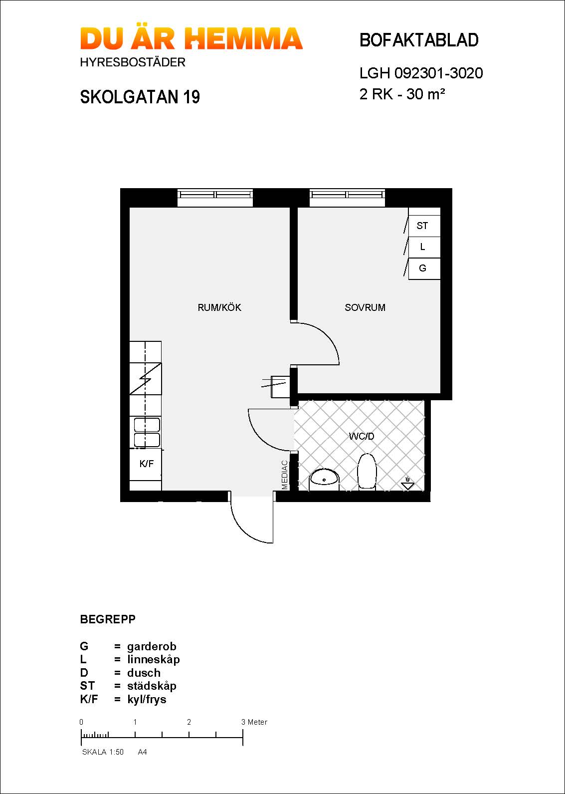 Planritning för Skolgatan 19