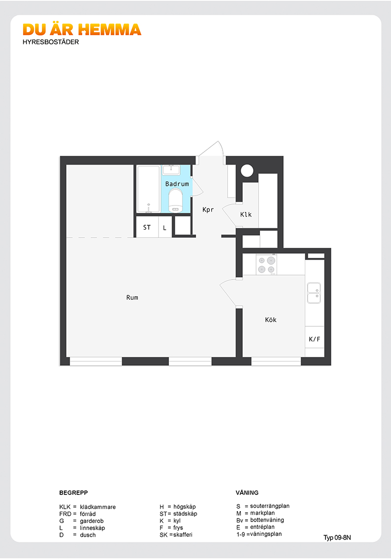 Planritning för Hospitalsgatan 40