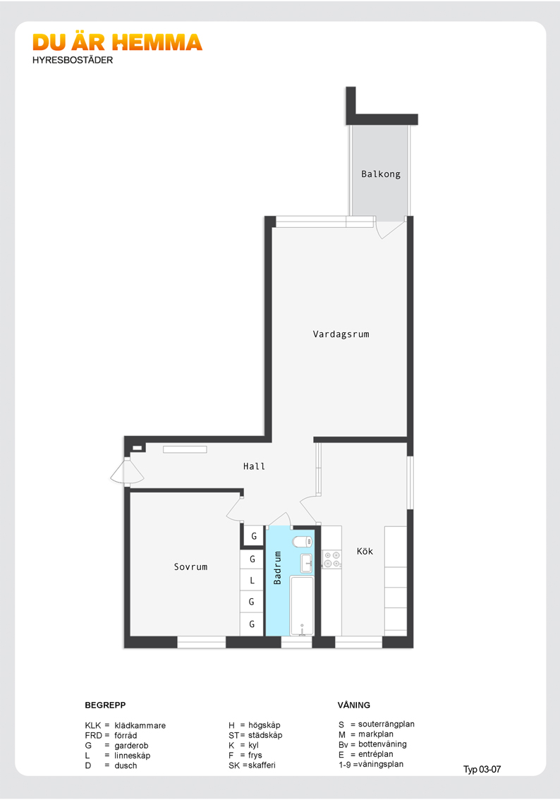 Planritning för Vrinnevigatan 16