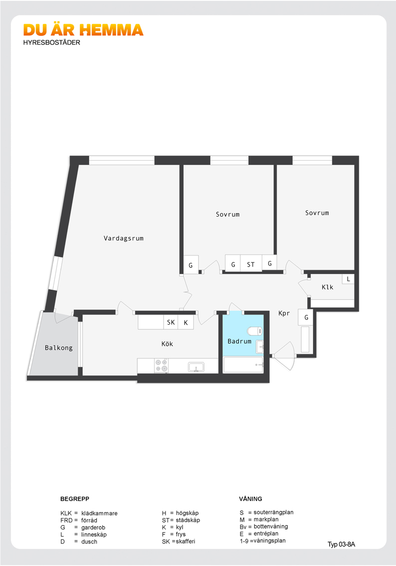 Planritning för Bäckgatan 2 B