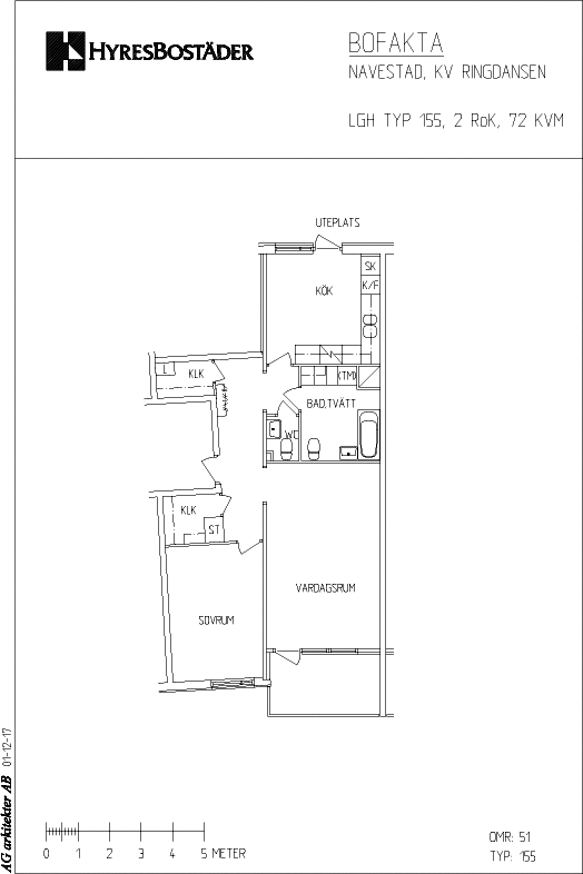 Planritning för Guldringen 71 