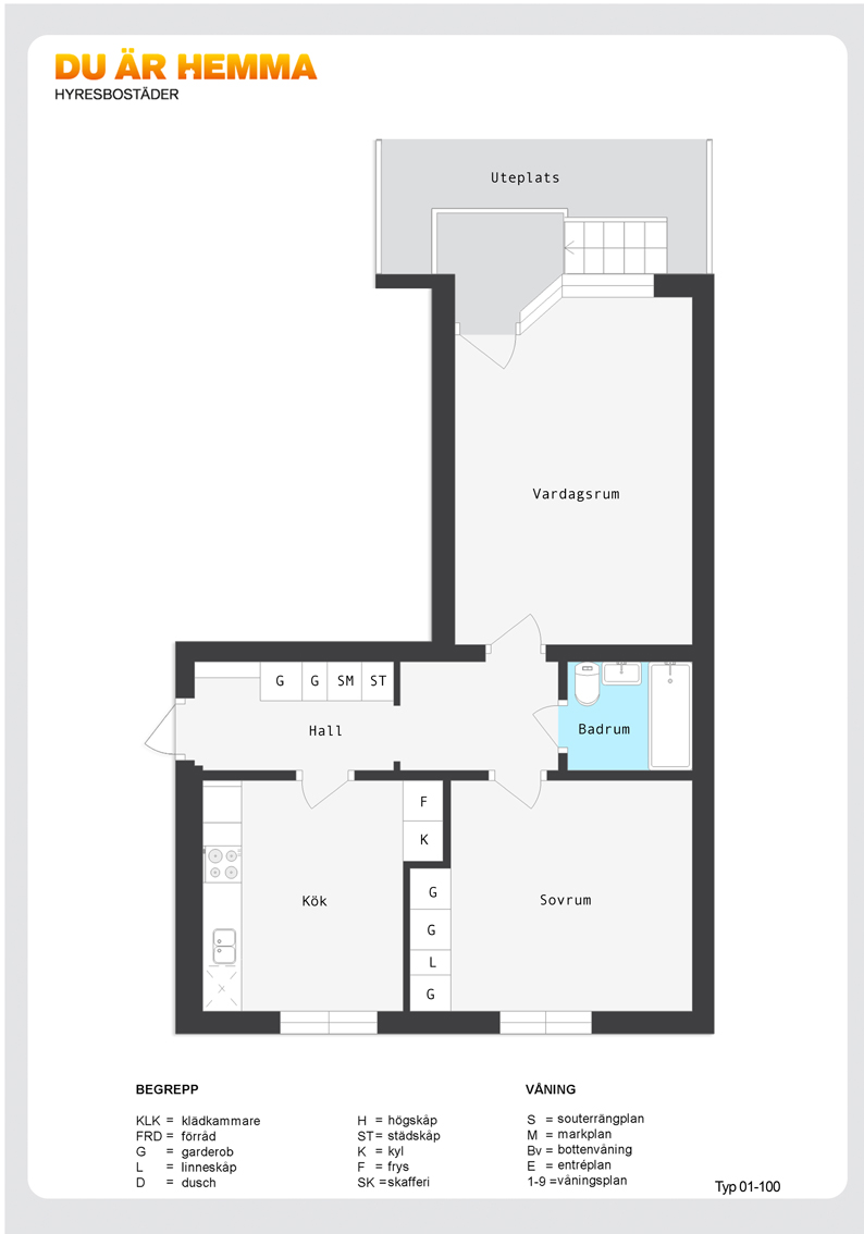 Planritning för Klingsbergsgatan 51