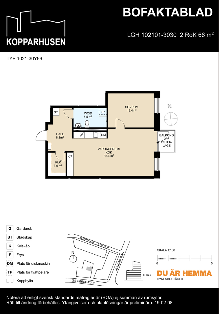 Planritning för S:t Persgatan 23